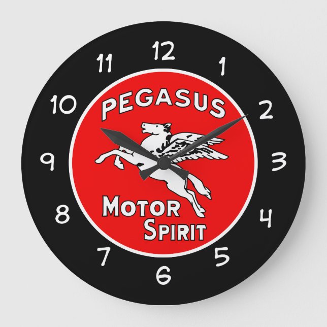 Cooles Thema Motorenölautomaten Große Wanduhr (Vorderseite)