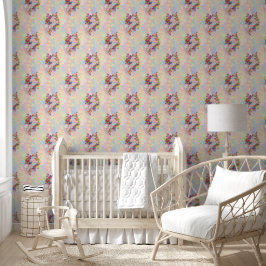 Cooles Tiermuster - Blume Power Einhorn 1 Tapete