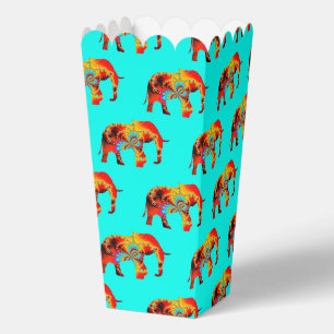 Cooles Tiermuster - Elefant 2 Geschenkschachtel