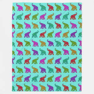 Cooles Tiermuster - Elefant 8 Fleecedecke
