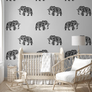 Cooles Tiermuster - Elephant 3 Tapete