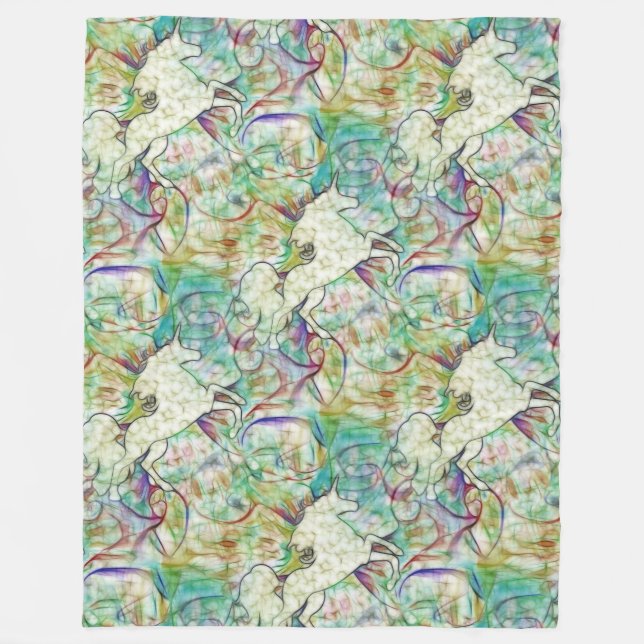 Cooles Tiermuster - Kunstmuseum 1 Fleecedecke (Vorderseite)