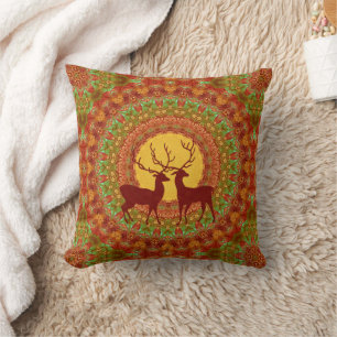 Cooles Tiermuster - Mandala Dei 1 Kissen