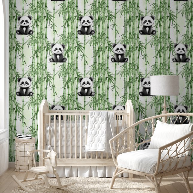 Cooles Tiermuster - Niedliches Panda 1 Tapete (Kinder)