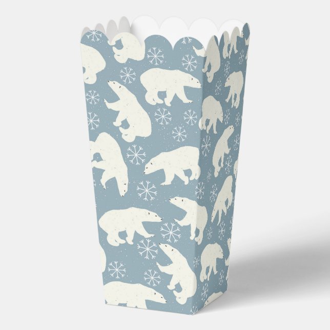 Cooles Tiermuster - Polarbär 1 Geschenkschachtel (Rückseite)