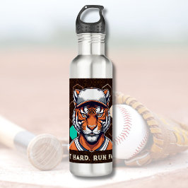 Cooles Tiger-Geschenk für Baseball-Spieler Lover C Edelstahlflasche