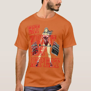 Cooles Training für weibliche Grafische Essensruhe T-Shirt