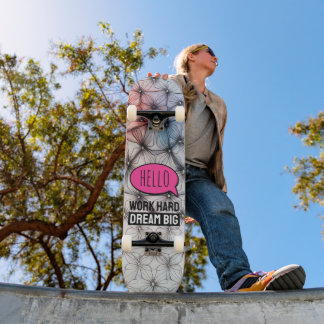 Cooles Trendsetter Modernes, farbenfrohe Musterska Skateboard