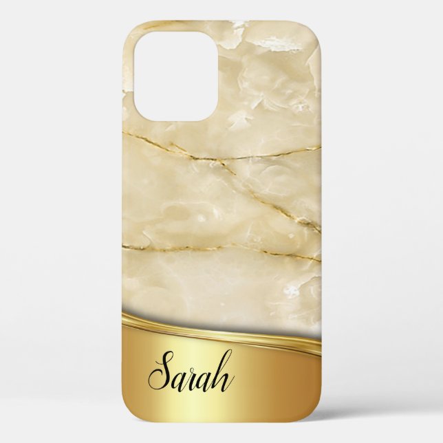 Cooles trendy Gold-Marmor Case-Mate iPhone Hülle (Rückseite)