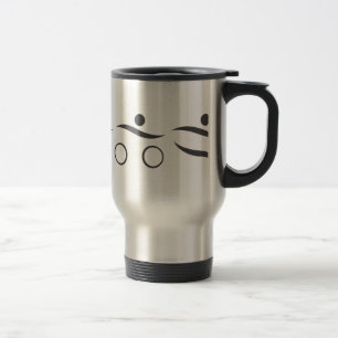 Cooles Triathlon-Design auf verschiedenen Konsumen Reisebecher