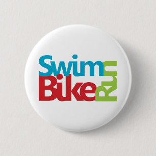 Cooles Triathlon-Design Button