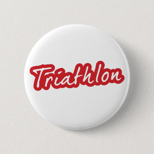 Cooles Triathlon-Design Button
