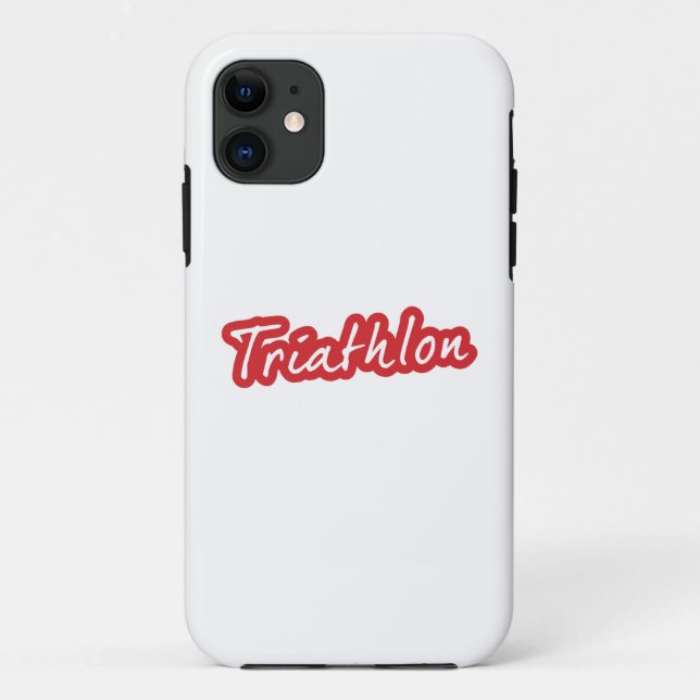 Cooles Triathlon-Design Case-Mate iPhone Hülle (Rückseite)
