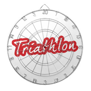 Cooles Triathlon-Design Dartscheibe