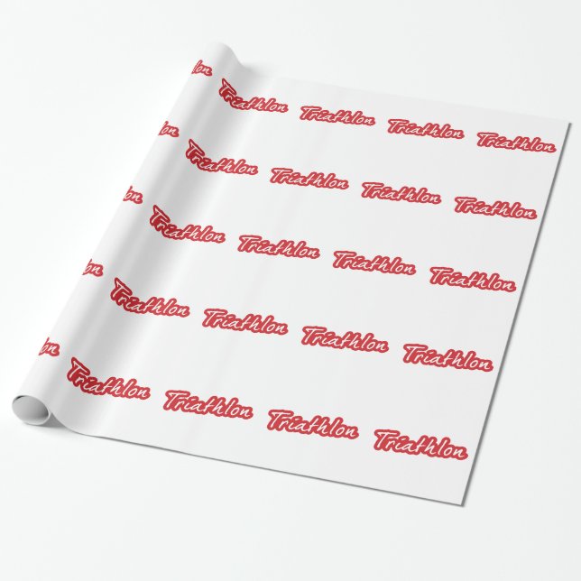 Cooles Triathlon-Design Geschenkpapier (Ungerollt)