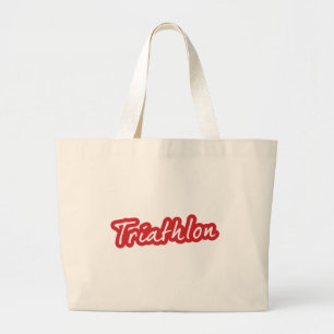 Cooles Triathlon-Design Jumbo Stoffbeutel