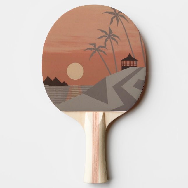 COOLES TROPICS Pingpong Paddel Tischtennis Schläger (Rückseite)