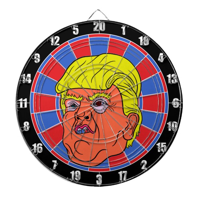 Cooles TRUMP-Inspiriert DART-BOARD-Image Dartscheibe (vorne)