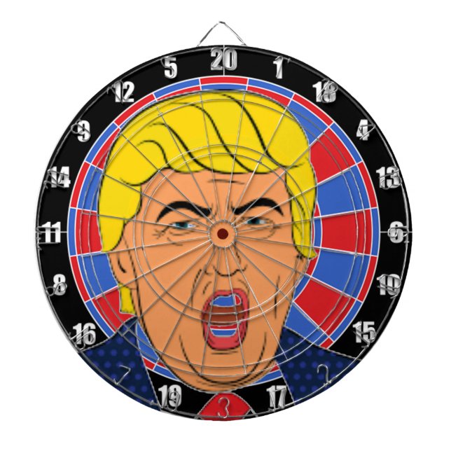 Cooles TRUMP-Inspiriert DART-BOARD-Image Dartscheibe (vorne)