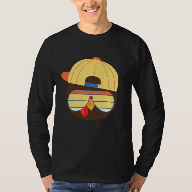 Cooles türkisches Gesicht mit Sonnenbrille Funny T T-Shirt (Vorderseite)