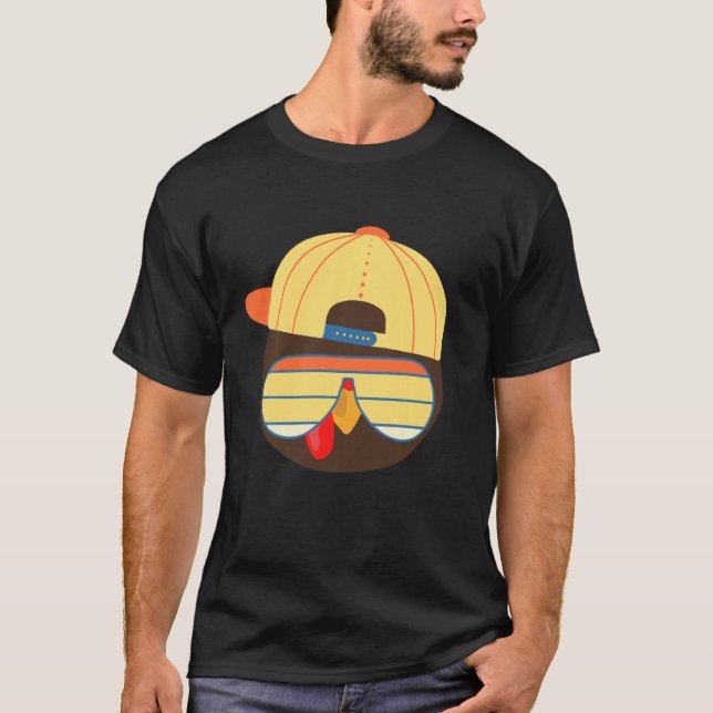 Cooles türkisches Gesicht mit Sonnenbrille Funny T T-Shirt (Vorderseite)