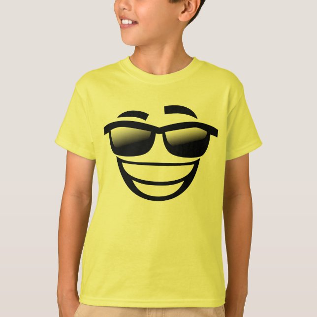 Cooles Typ emoji T-Shirt (Vorderseite)