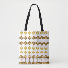 Cooles und elegantes Gold Kleeblatt Muster St Patr Tasche