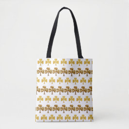 Cooles und elegantes Gold Kleeblatt Muster St Patr Tasche