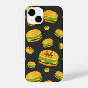 Cooles und lustiges Hammermuster Monogram iPhone 14 Hülle