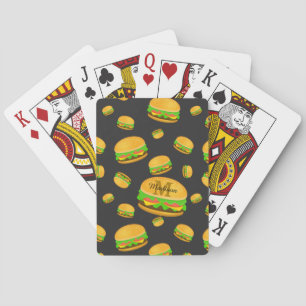 Cooles und lustiges Hammermuster Monogram Spielkarten