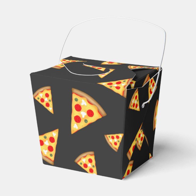 Cooles und lustiges Pizzaschnittmuster Geschenkschachtel (Vorderseite)