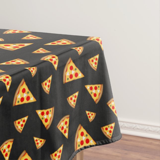 Cooles und lustiges Pizzaschnittmuster Tischdecke (Beispiel)