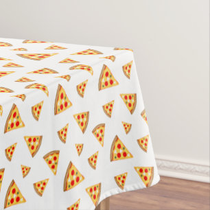 Cooles und lustiges Pizzaschnittmuster Tischdecke