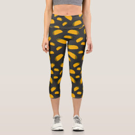 Cooles und lustiges Yummy-Tacom-Muster Capri Leggings
