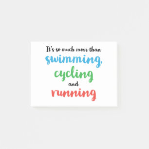 Cooles und originelles Design für Triathleten Post-it Klebezettel