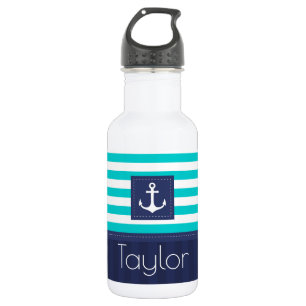 Cooles und trendy Nautical Anchor Design kundenspe Edelstahlflasche