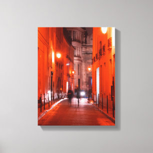 Cooles, urbanes, modernes Foto des Pariser Lebenss Leinwanddruck
