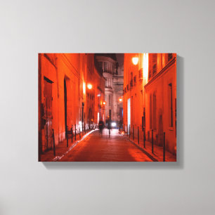 Cooles, urbanes, modernes Foto des Pariser Lebenss Leinwanddruck