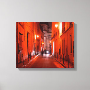 Cooles, urbanes, modernes Foto des Pariser Lebenss Leinwanddruck