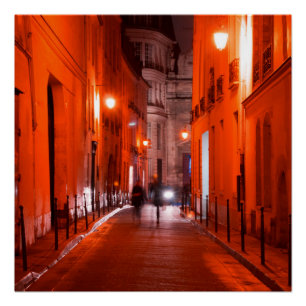 Cooles, urbanes, modernes Foto des Pariser Lebenss Poster