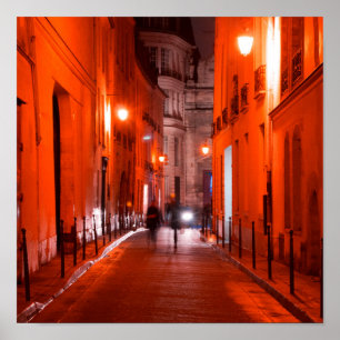 Cooles, urbanes, modernes Foto des Pariser Lebenss Poster
