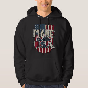 Cooles USA-Flagge-Design Made in USA Hoodie
