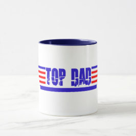 Cooles Vatertagsgeschenk, oberster Vater Grafik Tasse