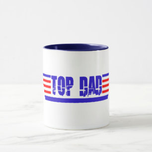 Cooles Vatertagsgeschenk, oberster Vater Grafik Tasse