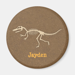 Cooles Velociraptor Dinosaurier Knochen für Jungen Magnet