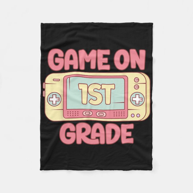Cooles Videospiel der 1. Klasse CK to School Kid Fleecedecke (Vorderseite)