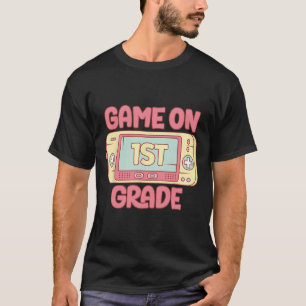 Cooles Videospiel der 1. Klasse zurück zu den Schu T-Shirt