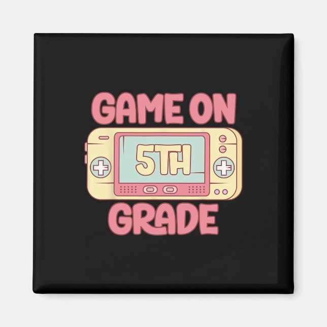 Cooles Videospiel der 5. Klasse Ck to School Kid Magnet (Vorne)
