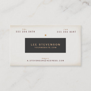 Cooles Vintages Schwarzes Netz Visitenkarte