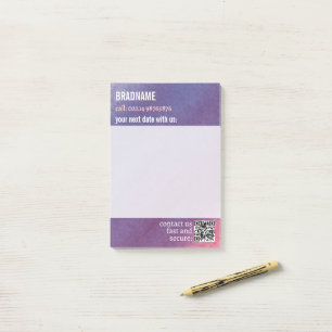 cooles violettes Klebeetikett Erinnerung Post-it Klebezettel